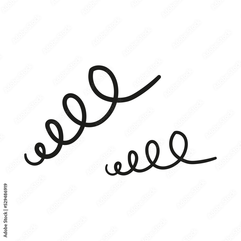 abstract modern scribble line shape doodle abstract modern scribble line shape doodle