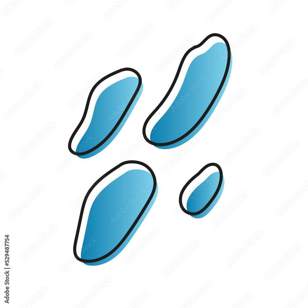 abstract modern organic shape doodle