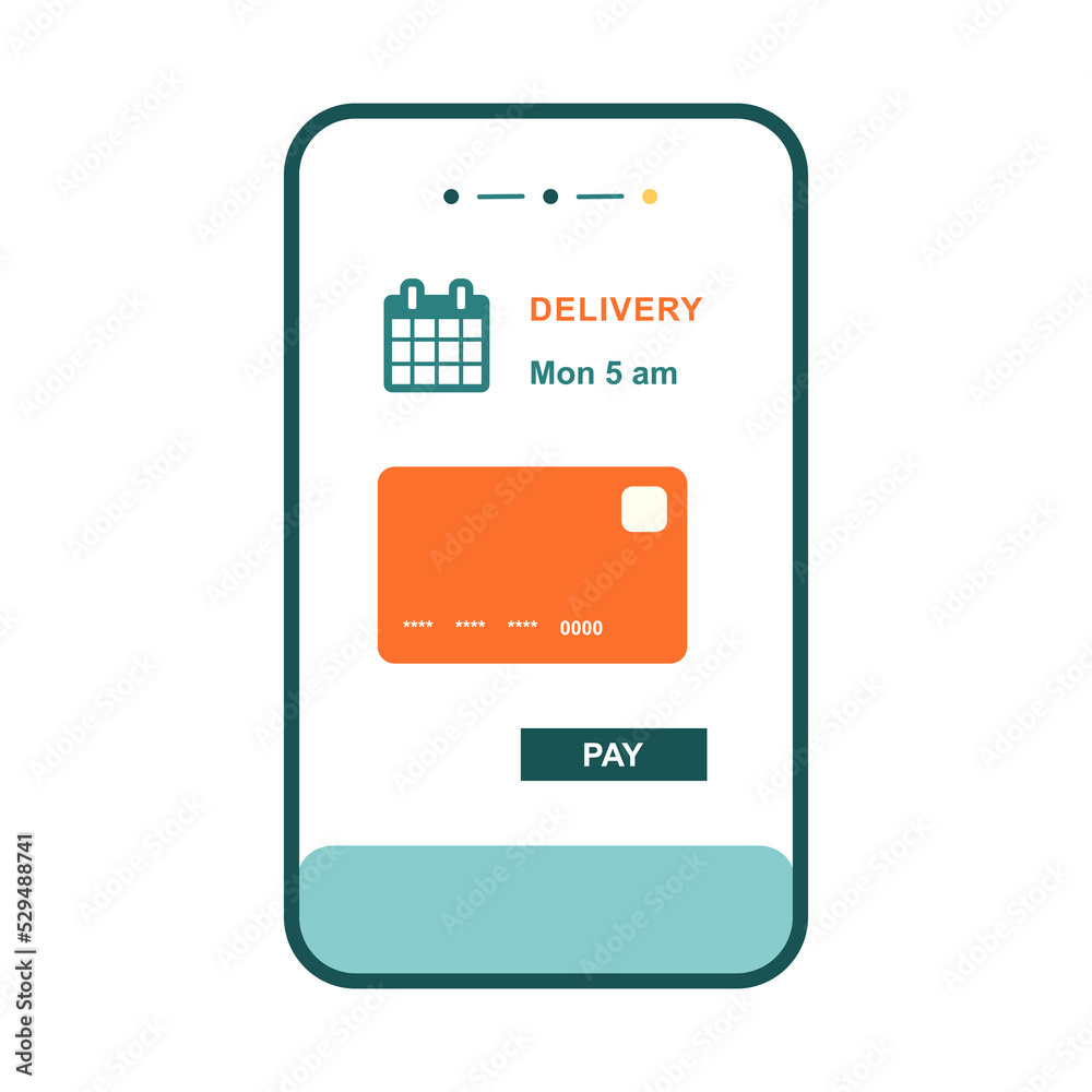 Online shopping app ui template vector flat illustration Online shopping app ui template vector flat illustration