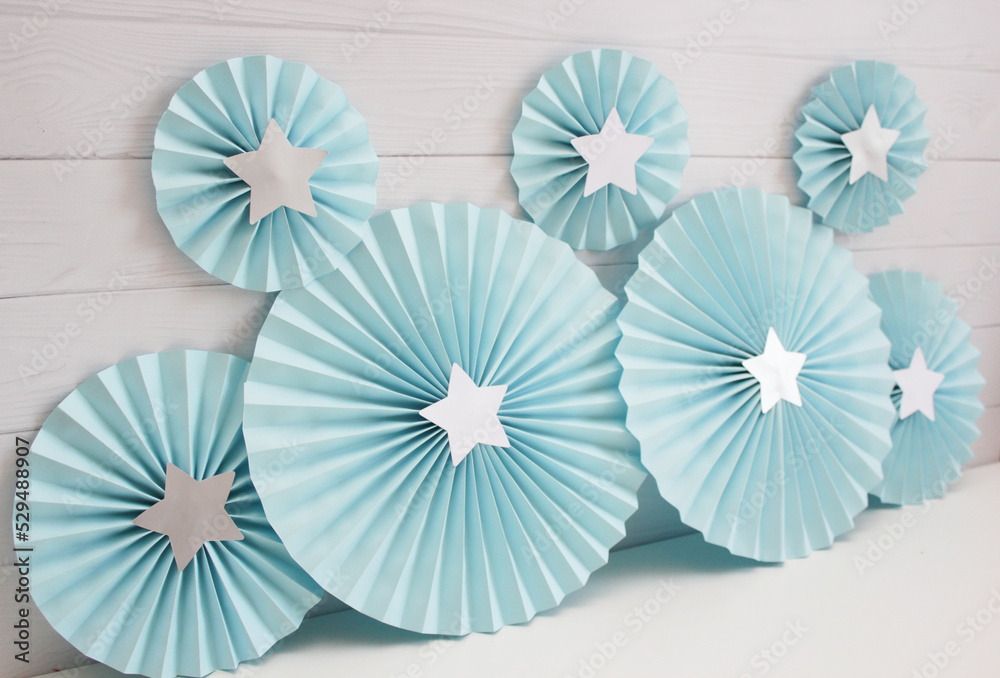 Obraz premium blue and white background