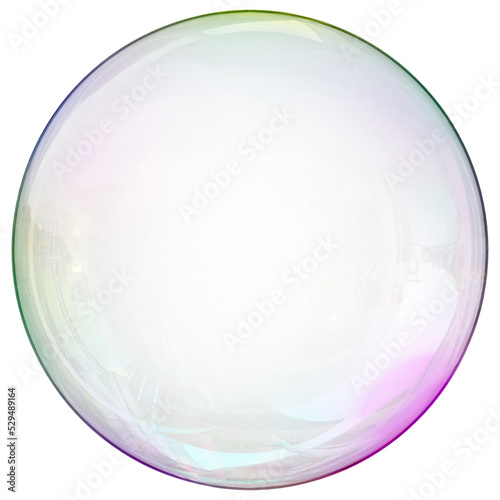 Bubble background illustration. Png. 3D render.