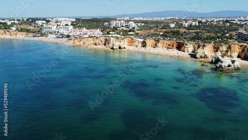 Fototapeta Naklejka Na Ścianę i Meble -  Drone shot over Portimao beach