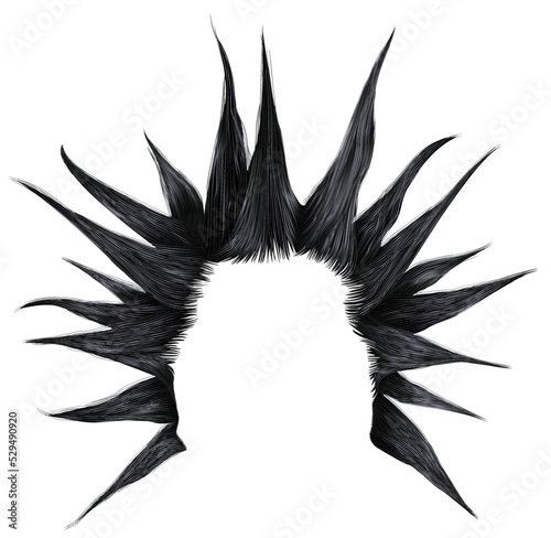 shaggy man hairstyle black colour.
beauty style.high hair styling .