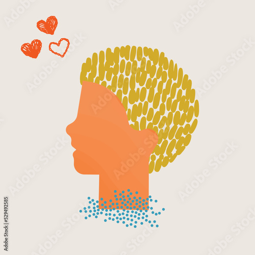 diversity  people - white boy face and blonde hair vector