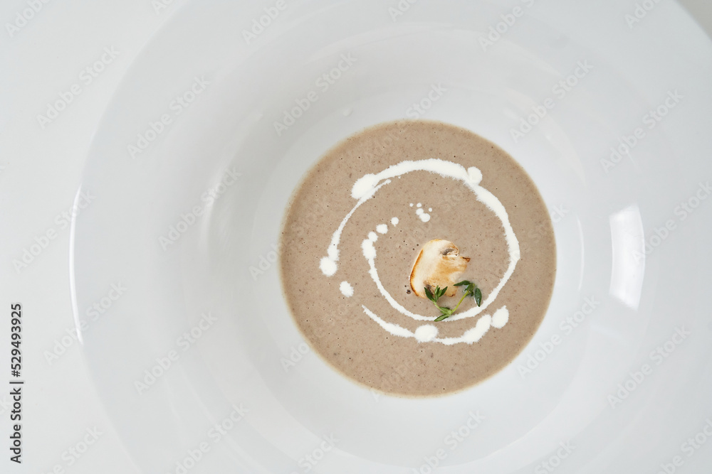 soup with mushrooms pear soup with mushrooms pear