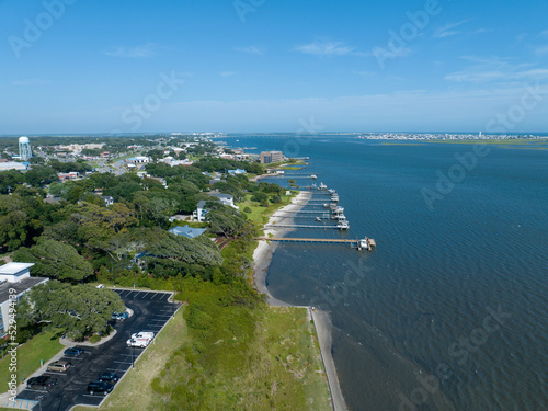 aerial view of beach