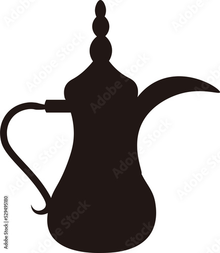 transparent arabic coffee kettle