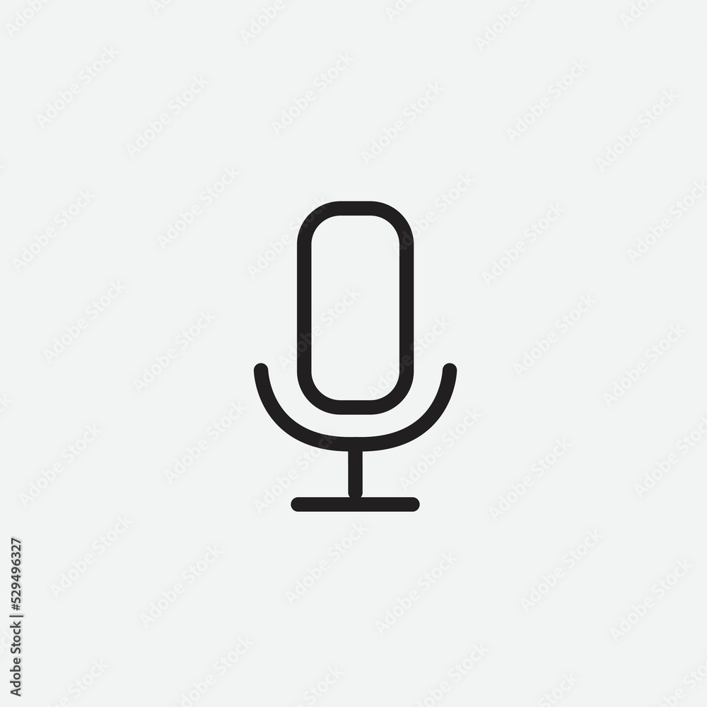 podcast line icon vector symbol microphone podcast line icon vector symbol microphone