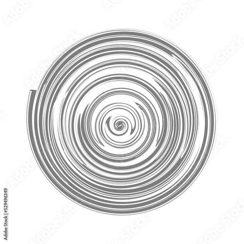 spiral circle isolated on white background