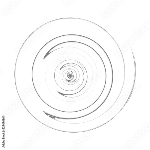 spiral circle isolated on white background