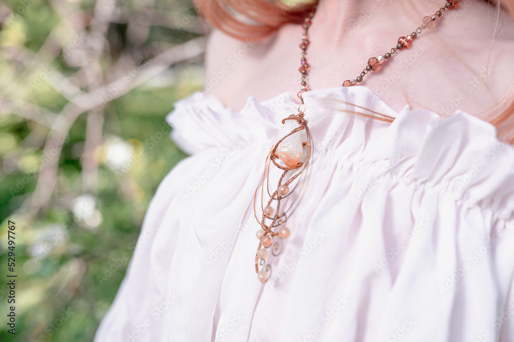 Bride of the sun in white in the apple trees Bride of the sun in white in the apple trees