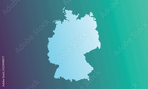 german map background with blue and green gradient