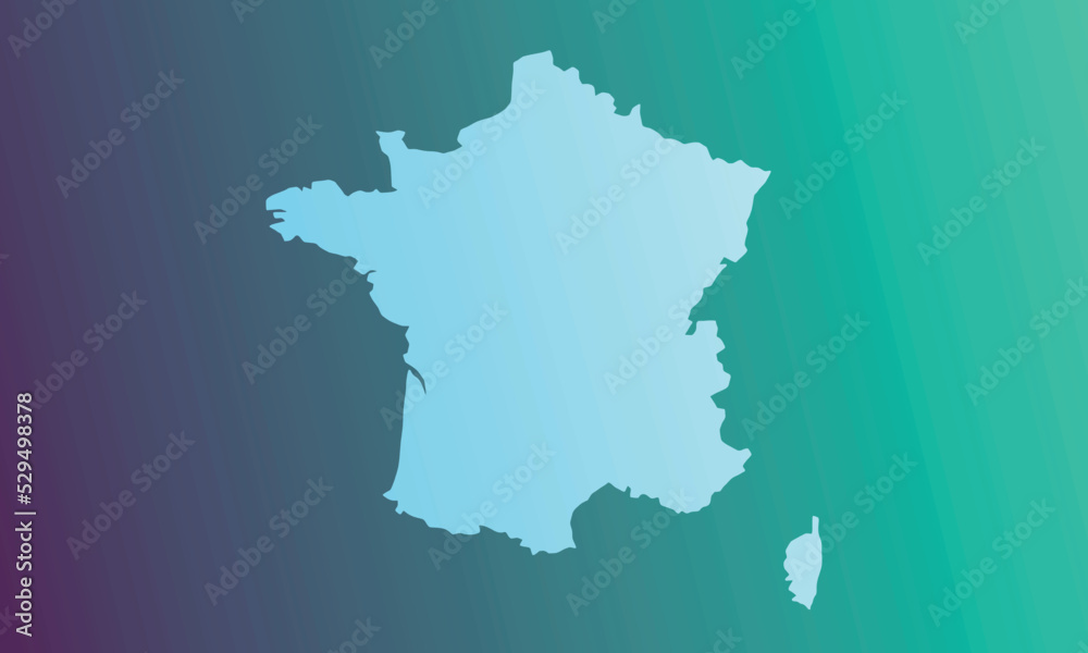 france map background with blue and green gradient