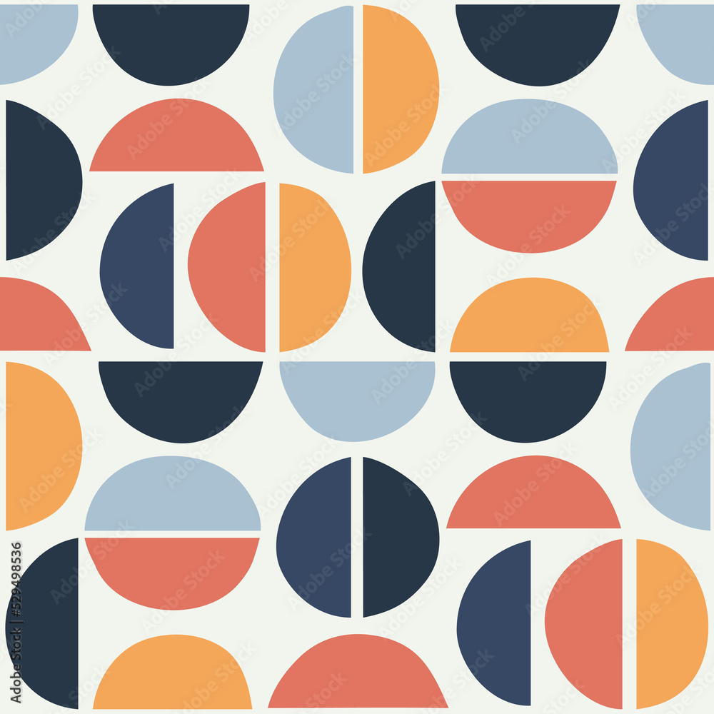 Abstract geometric seamless pattern