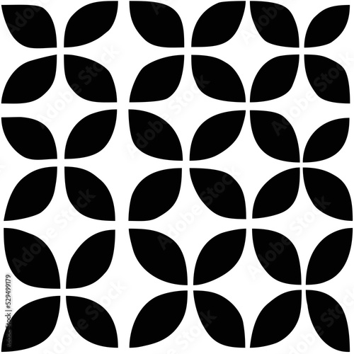 Abstract black and white seamless pattern