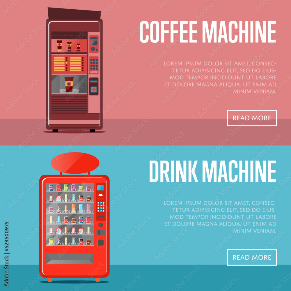 automatic-vending-machine-flyers-set-vector-illustration-coffee