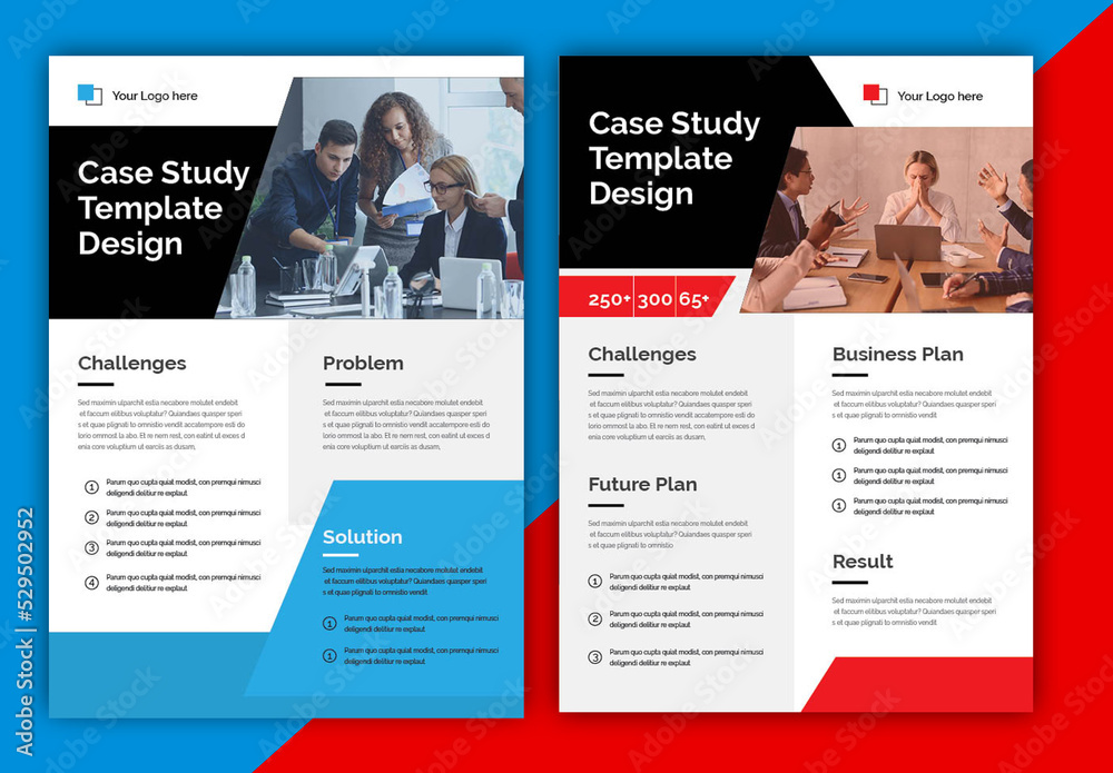 Case Study Template Design Stock Template Adobe Stock Case Study Template Design Stock Template Adobe Stock