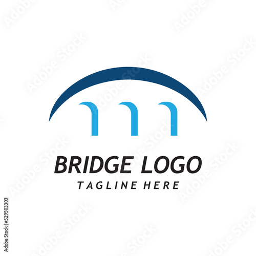 Bridge Logo Template vector icon