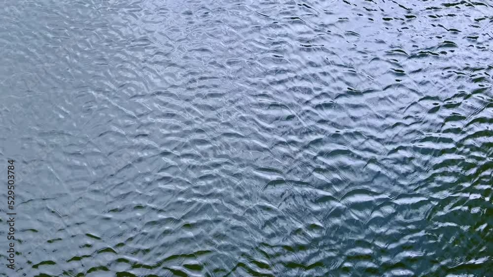 Ripples on calm water, strong current, view from above. Abstract background of water surface. Ripples on calm water, strong current, view from above. Abstract background of water surface.