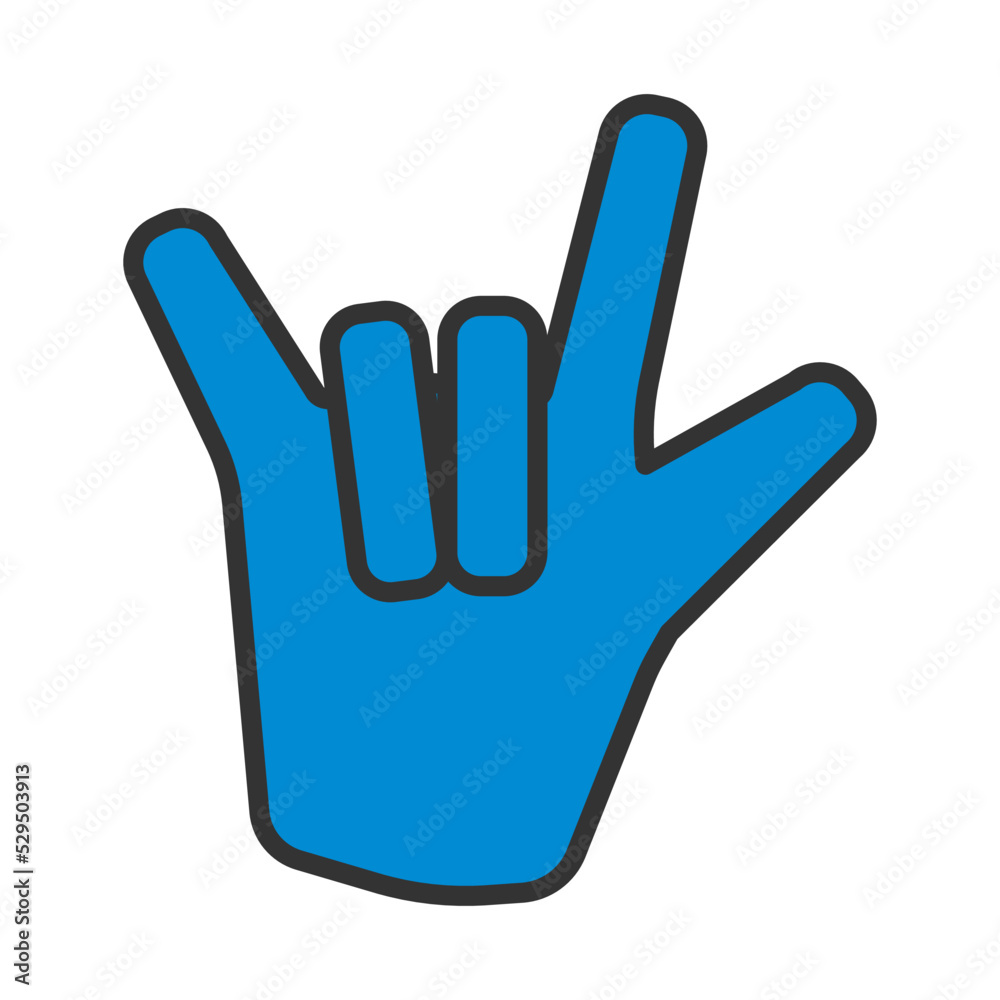 Rock Hand Icon Rock Hand Icon