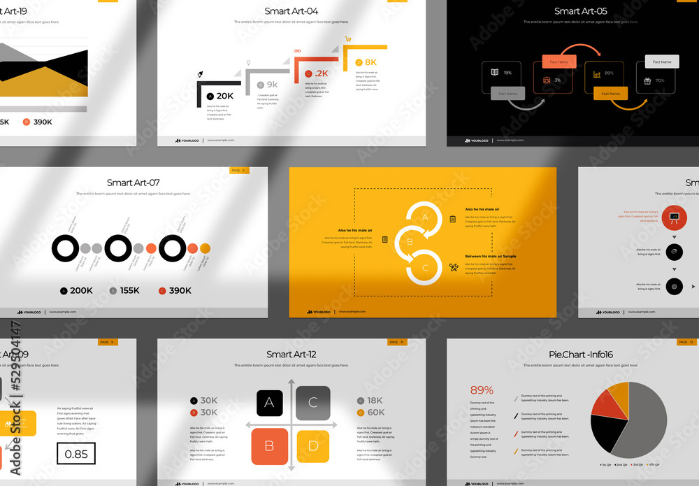 Creative Multimedia Presentation Layout Stock Template Adobe Stock
