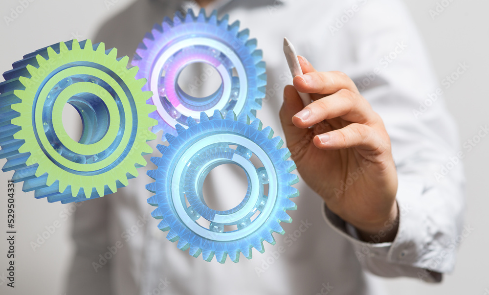 gear Technology background. Big data concept gear Technology background. Big data concept