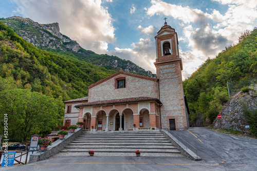 Montefortino. Marche. The sanctuary of the Madonna dell'Ambro photo