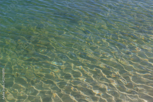 ripples on clear clear water