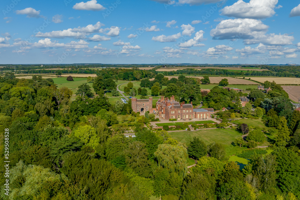 Hodsock Priory, historic home in the United Kingdom. Historical links with Henry VIII and kings. Home to the Sheriff of Nottingham just outside the village of Blyth near Worksop in Nottinghamshire 