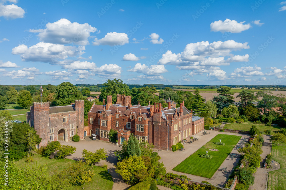 Hodsock Priory, historic home in the United Kingdom. Historical links with Henry VIII and kings. Home to the Sheriff of Nottingham just outside the village of Blyth near Worksop in Nottinghamshire 