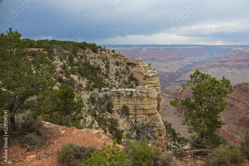 View from the South Rim at Grand Canyon National Park, Arizona, USA