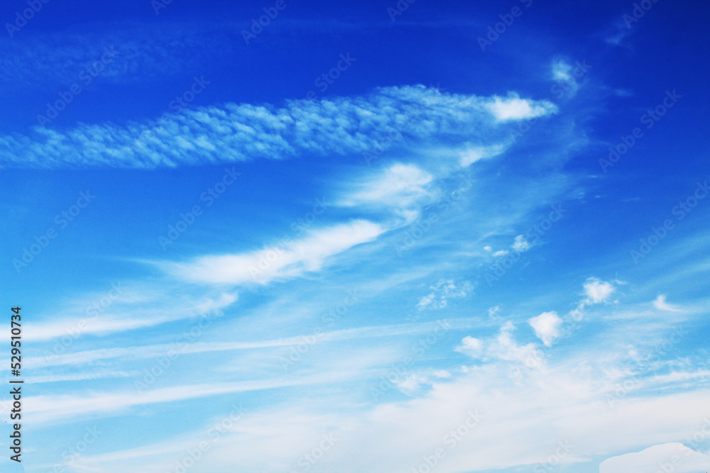 Background, wallpaper for designers, The vast blue sky and clouds sky