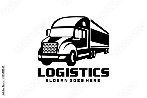 Truck Company Transportation Logo Illustration