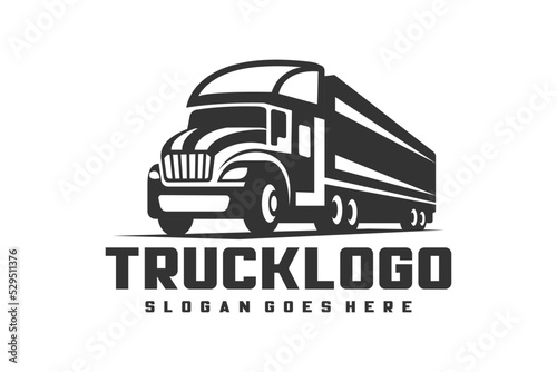 Truck Company Transportation Logo Illustration