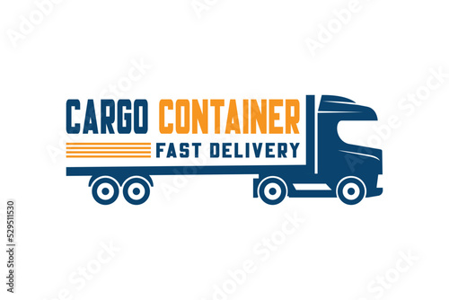 Truck Trucking Company Transportation Logo Template