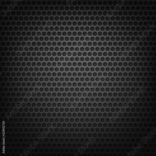 Metal cell with circle holes. Vector illustration