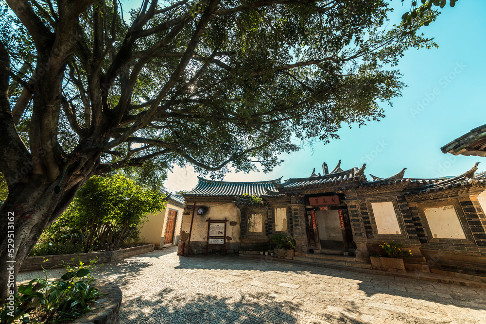 ancient village building in yunnan China