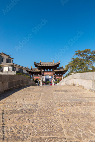 ancient village building in yunnan China