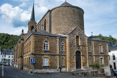 The 19th-century Eglise des Saints Pierre et Paul (Church of Saint Peter and Paul) in the centre of the town of Bouillon, province of Luxemburg, Belgium
 photo