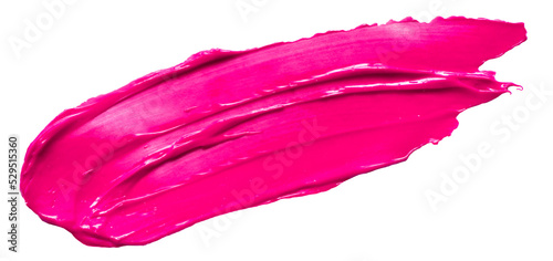 Pink glossy acrylic paint brush stroke for Your art design