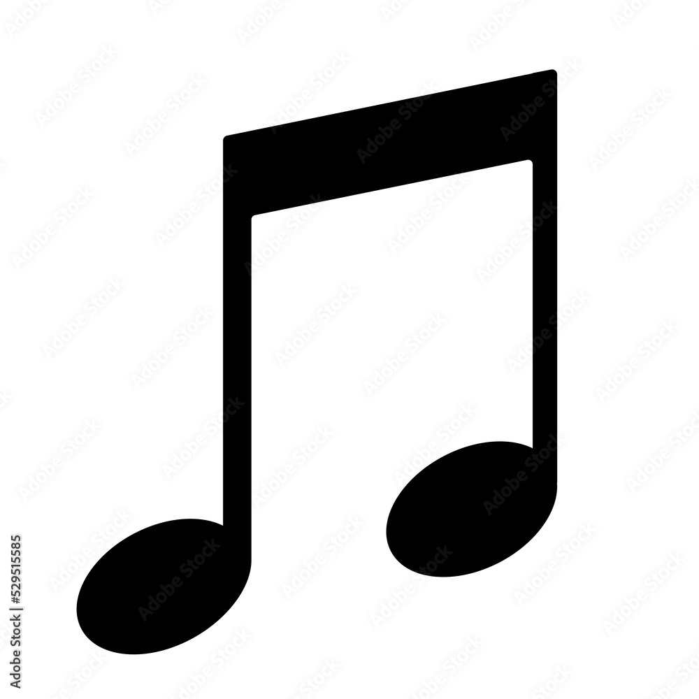 Musical notes icon. Melody or tune for mobile web. Musical notes icon. Melody or tune for mobile web.