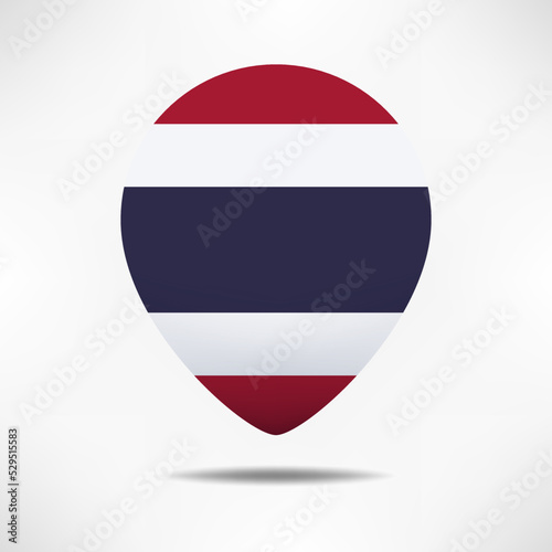 Thailand map pointers flag with shadow. Pin flag Free Download Thailand map pointers flag with shadow. Pin flag - GFXLoad