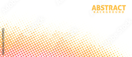 Abstract tangerine color halftone background. Simple vector pattern