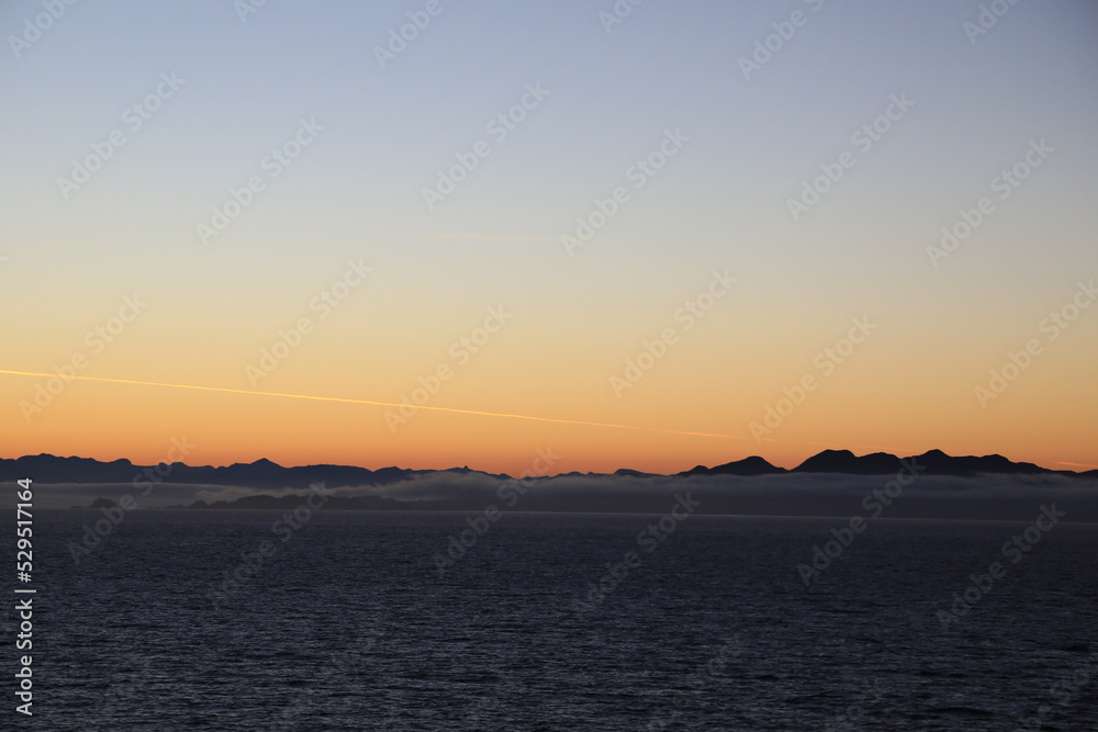 Beautiful Sunset in Southeast Alaska