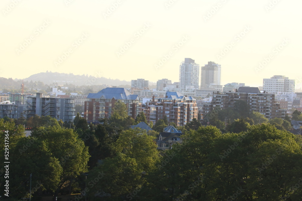 Obraz premium City skyline in Victoria, BC, Canada 
