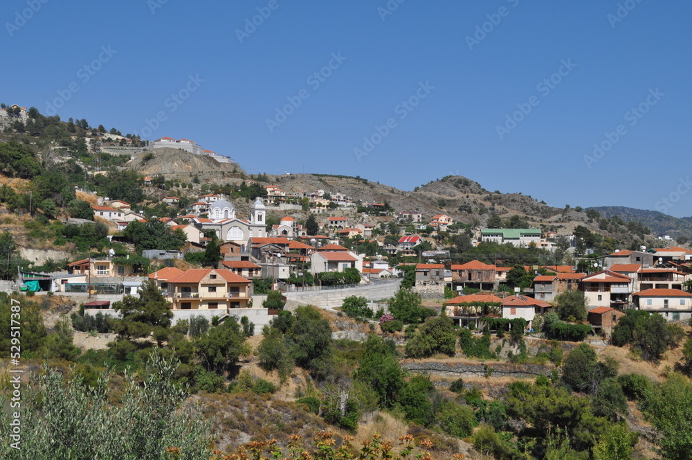The beautiful village of Pelendri in the province of Limassol, in Cyprus