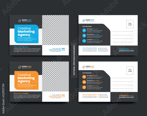 Corporate Postcard Template Design