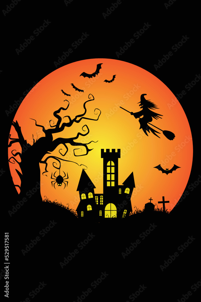 Halloween t-shirt design for 2022. It can be used on many things like background.
