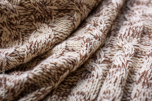 close up of knittin texture