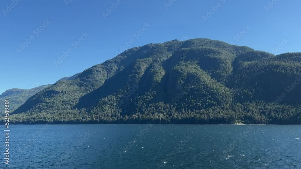 Cruising along the pacific coast of British Columbia, Canada, while abort an Alaskan cruise. Cruising along the pacific coast of British Columbia, Canada, while abort an Alaskan cruise.